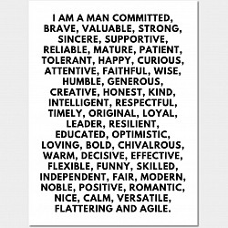 Positive Posters, Positive Men Quotes